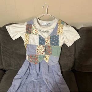 Patchwork Dress Vintage Grandmacore
